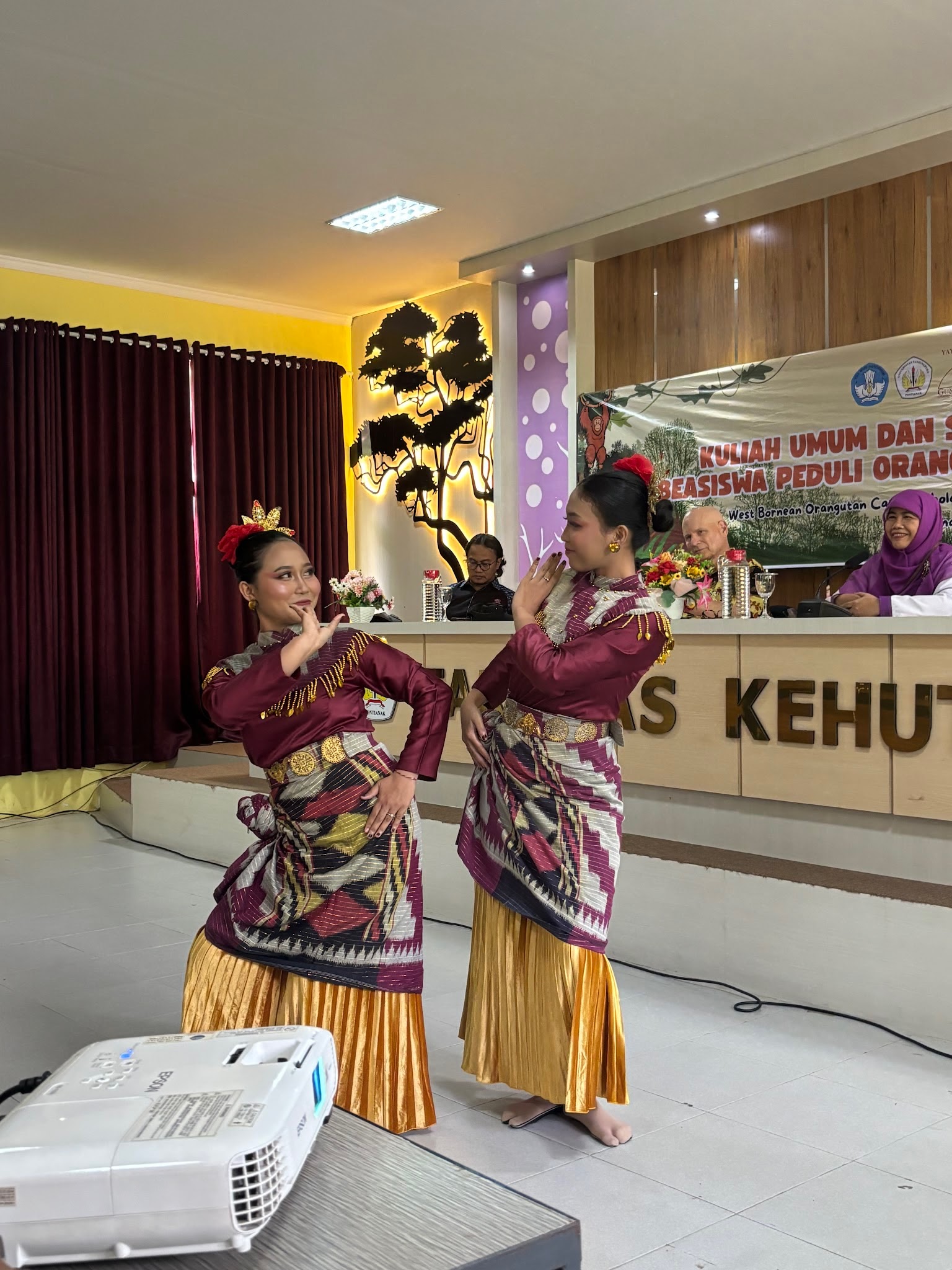Dancers performing